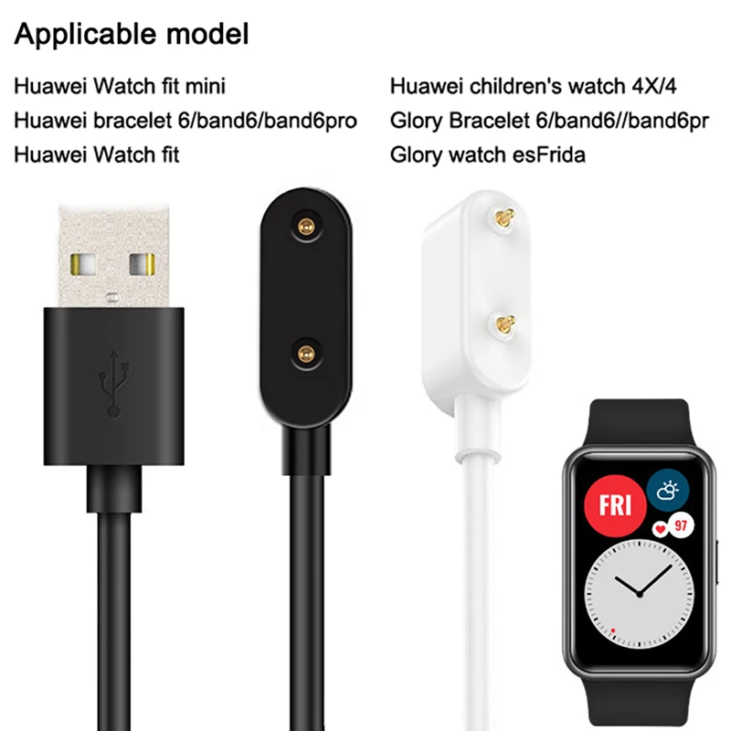 За Честта Watch ES Huawei Band 7 /Band Honor 6/6 Pro Мини смарт часовници Преносим 2pin USB кабел за зареждане захранващ Адаптер Изображение 0