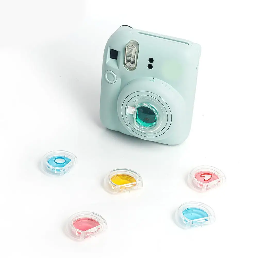 Набор от филтри 4/6 цветове За фотоапарат Fujifilm Instax Mini 12 С Цветен Филтър Близък план На камерата Миг печат Instax Mini 12 G1U6 Изображение 3